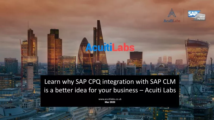 acuiti labs learn why sap cpq integration with