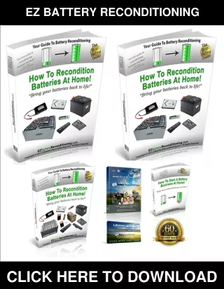 EZ Battery Reconditioning PDF, eBook by Tom Ericson