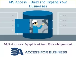 MS Access – Build and Expand Your Businesses