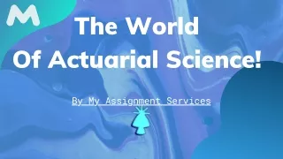 the world of actuarial science