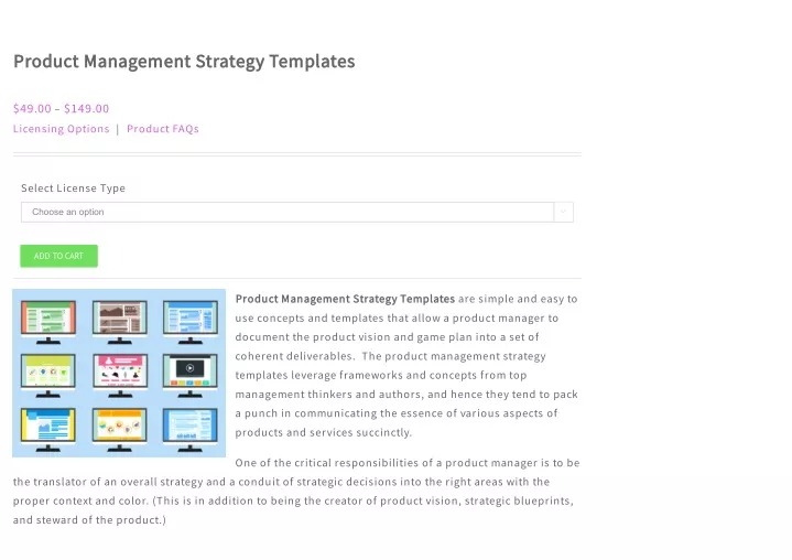 product management strategy templates