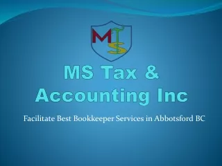 Facilitate Best Bookkeeper Services in Abbotsford BC