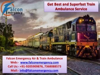 get best and superfast train ambulance service
