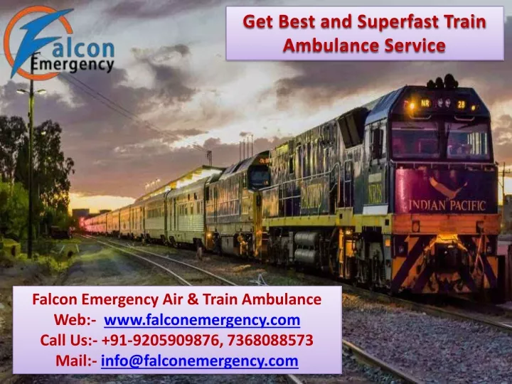 get best and superfast train ambulance service