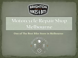 Motorcycle Repair Shop Melbourne