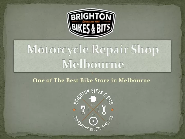 motorcycle repair shop melbourne