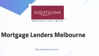 Mortgage Lenders Melbourne