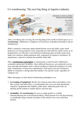 Co-warehousing: The next big thing in logistics industry