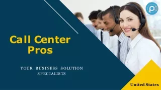 Call Center Outsourcing Services - Call Center Pros