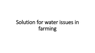 solution for water issues in farming