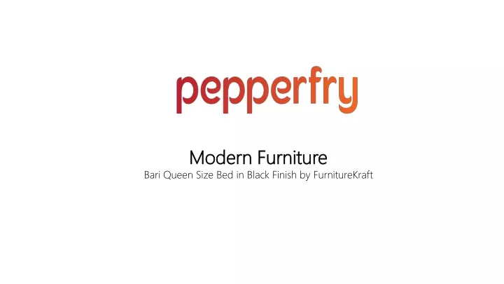 modern furniture bari queen size bed in black