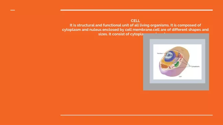 cell it is structural and functional unit