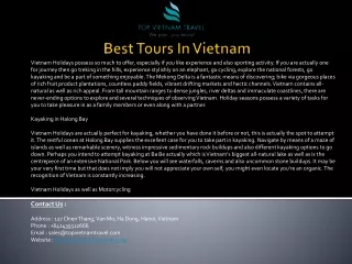 best tours in vietnam