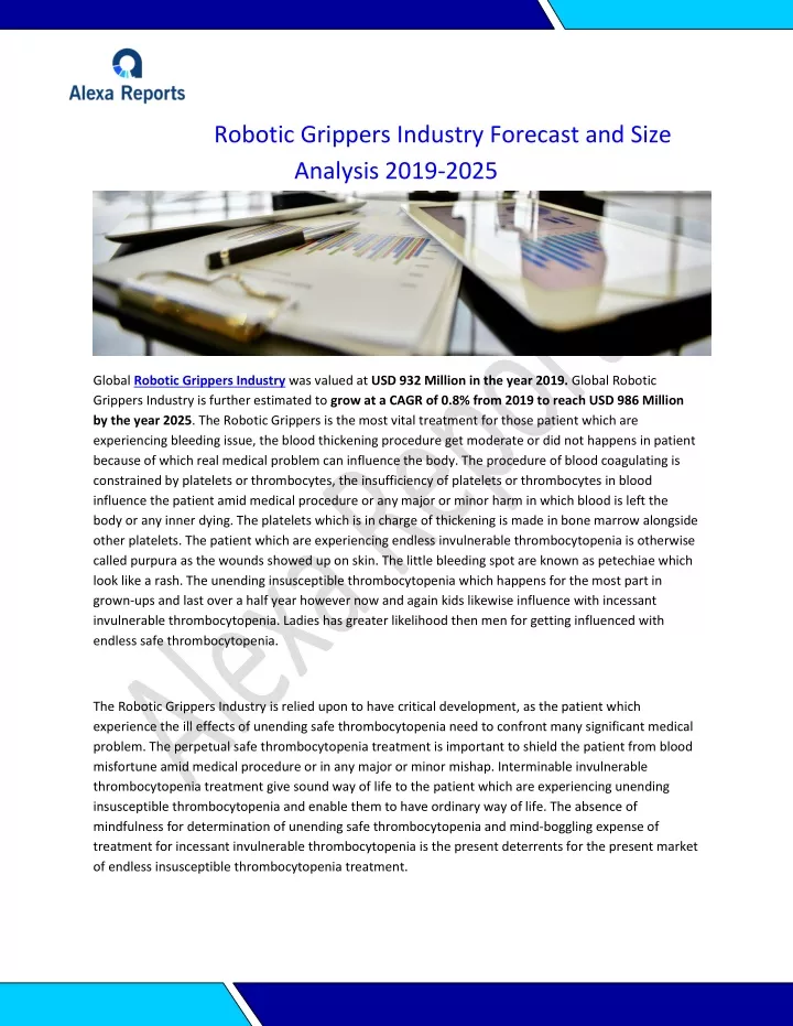 robotic grippers industry forecast and size