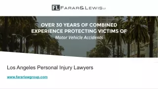 Los Angeles Personal Injury Lawyers