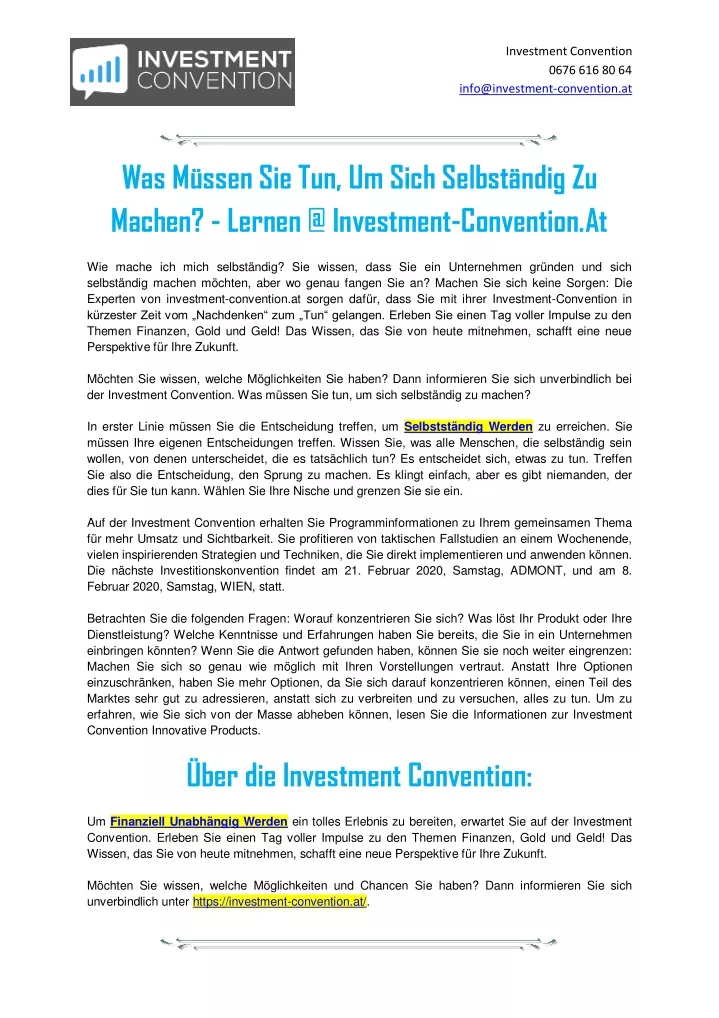 investment convention 0676