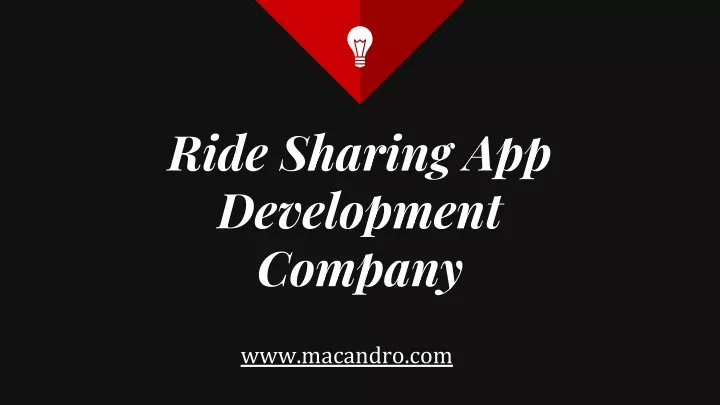 ride sharing app development company