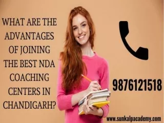 What Are The Advantages Of Joining The Best NDA Coaching Centers In Chandigarh?