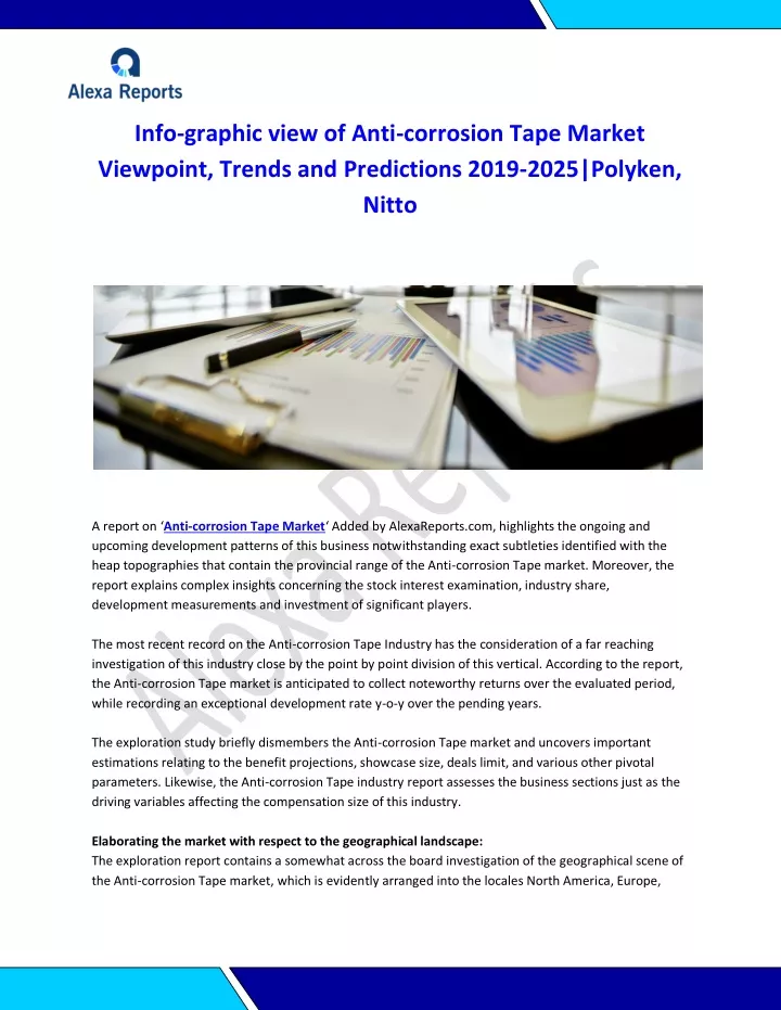 info graphic view of anti corrosion tape market