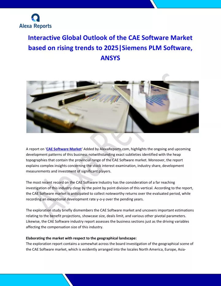 interactive global outlook of the cae software