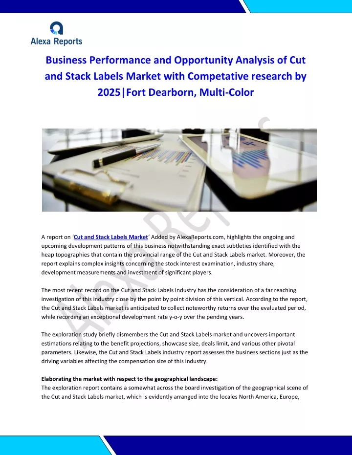 business performance and opportunity analysis
