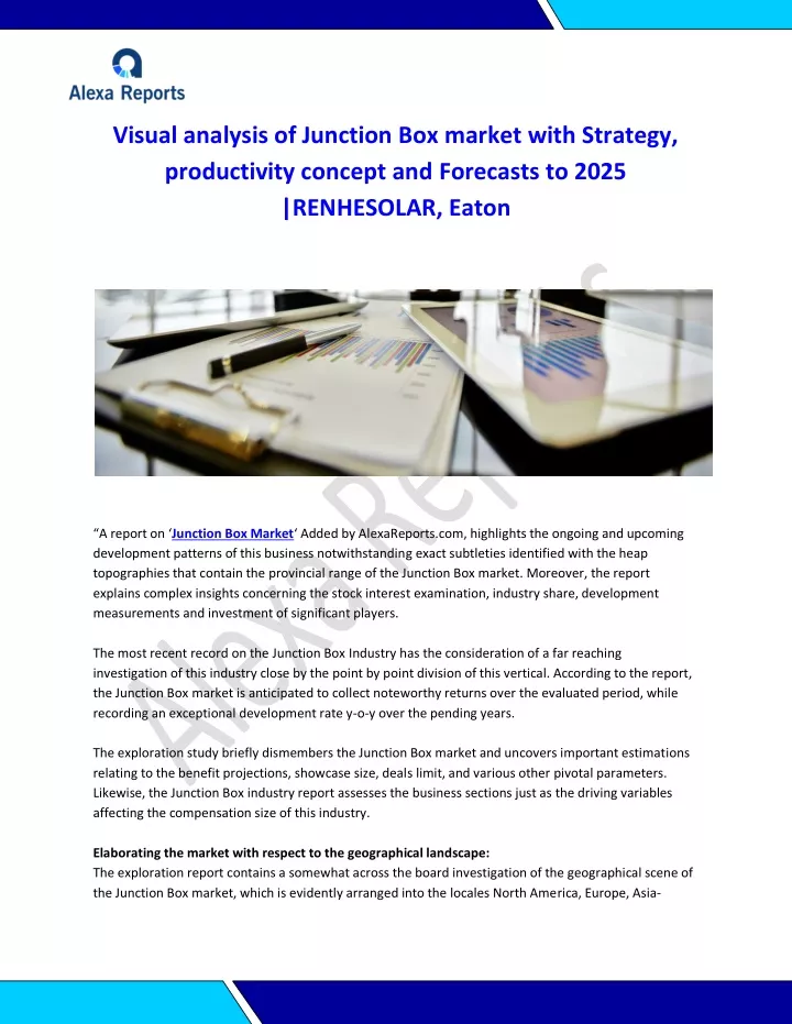 visual analysis of junction box market with