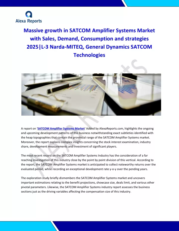 massive growth in satcom amplifier systems market