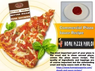 Commercial Pizza Sauce Recipe