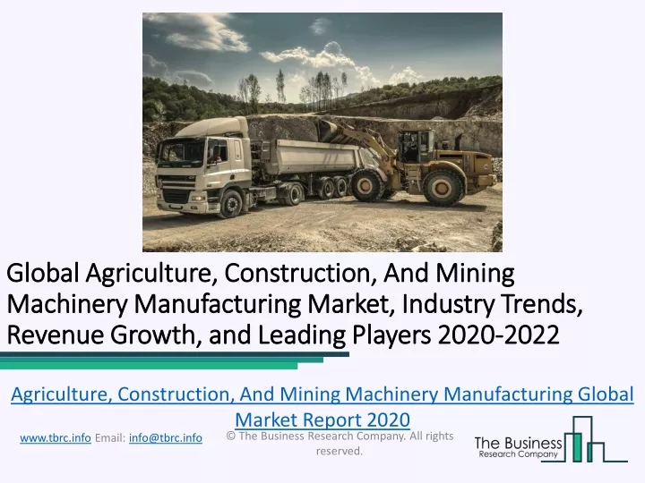 global global agriculture construction and mining