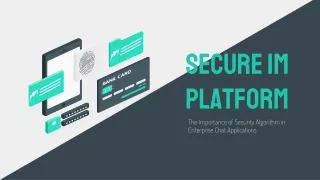 Secure Messaging Platform for Enterprises Business