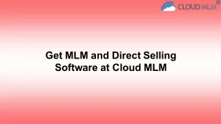 Get Mlm and Direct selling software at cloud Mlm