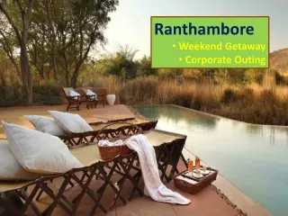 Corporate Outing In Ranthambore | Resorts In Ranthambore