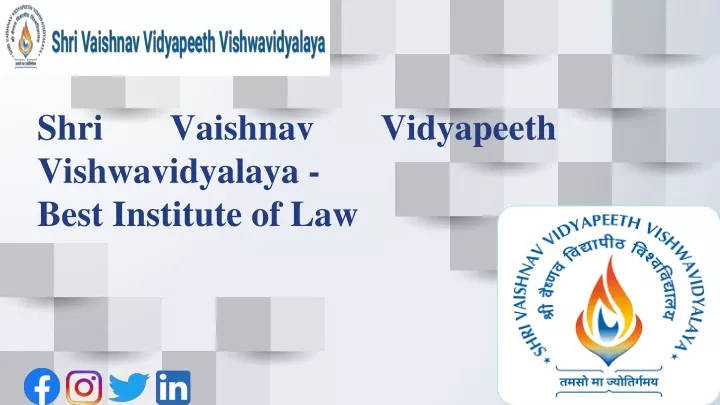 shri vaishnav vidyapeeth vishwavidyalaya best