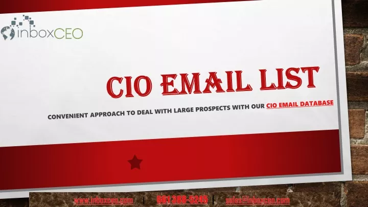 cio email list