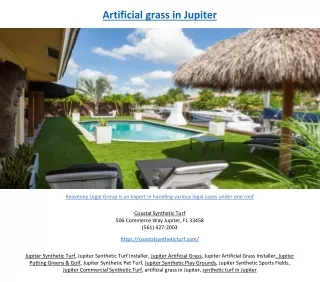 artificial grass in jupiter