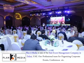 Top Benefits of Hiring Event Management Company in Dubai