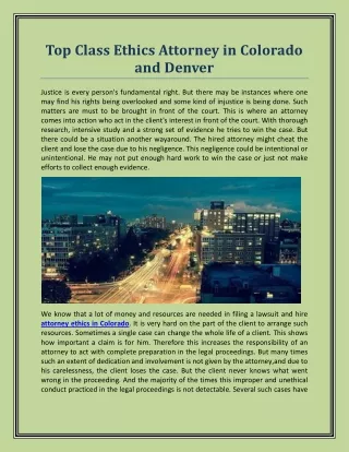 top class ethics attorney in colorado and denver