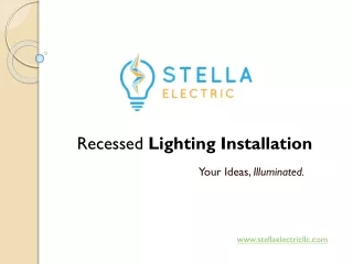 Recessed Lighting Installation, Carroll County - www.stellaelectricllc.com