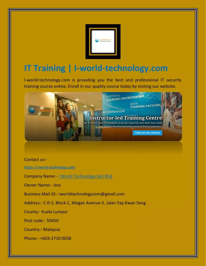 it training i world technology com