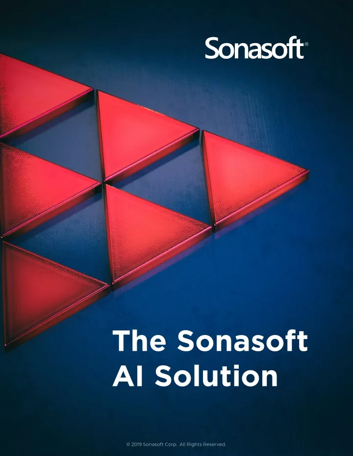 the sonasoft ai solution
