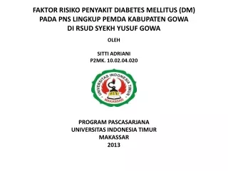 Diabetes Melitus