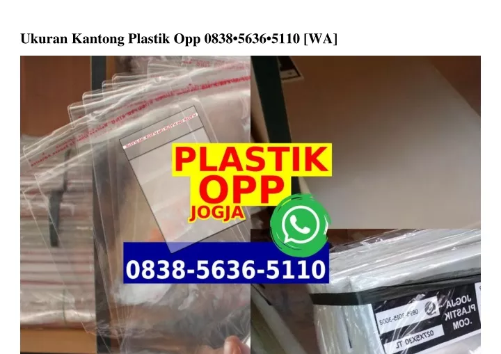 ukuran kantong plastik opp 0838 5636 5110 wa