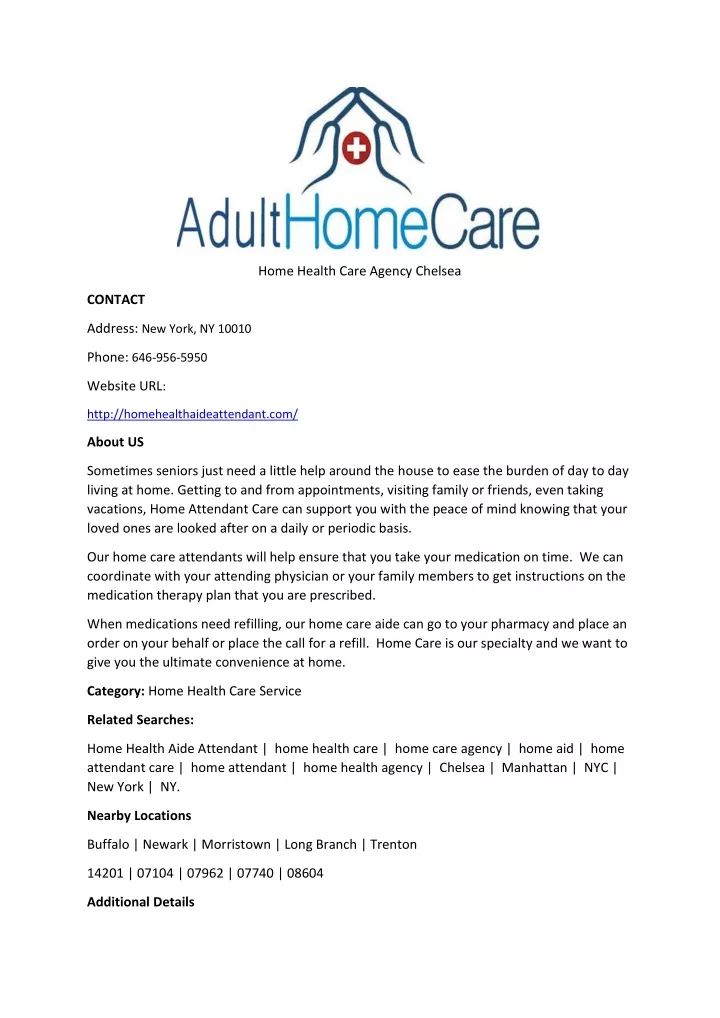 home health care agency chelsea