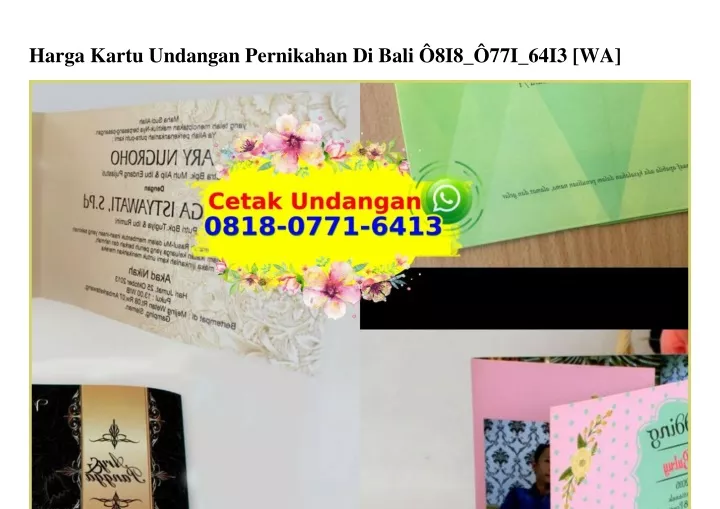 harga kartu undangan pernikahan di bali