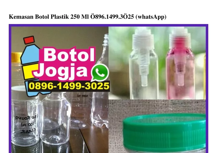 kemasan botol plastik 250 ml 896 1499