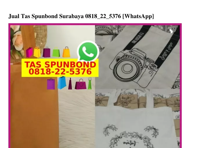jual tas spunbond surabaya 0818 22 5376 whatsapp