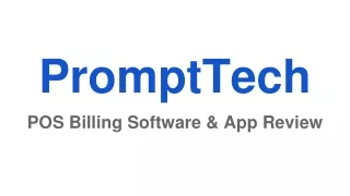 PromptTech POS Billing Software & App Review