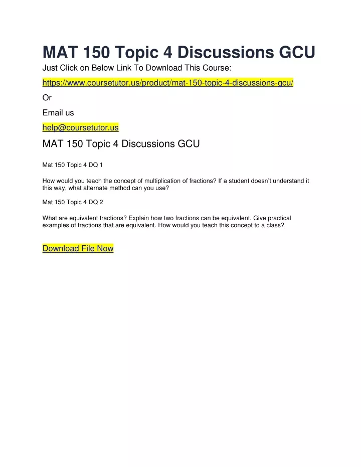 mat 150 topic 4 discussions gcu just click