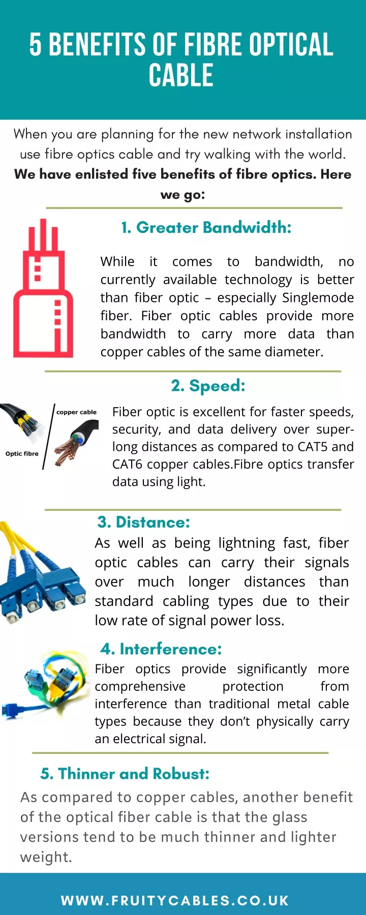 5 benefits of fibre optical cable