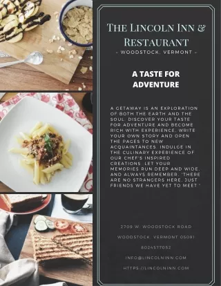the lincoln inn restaurant woodstock vermont